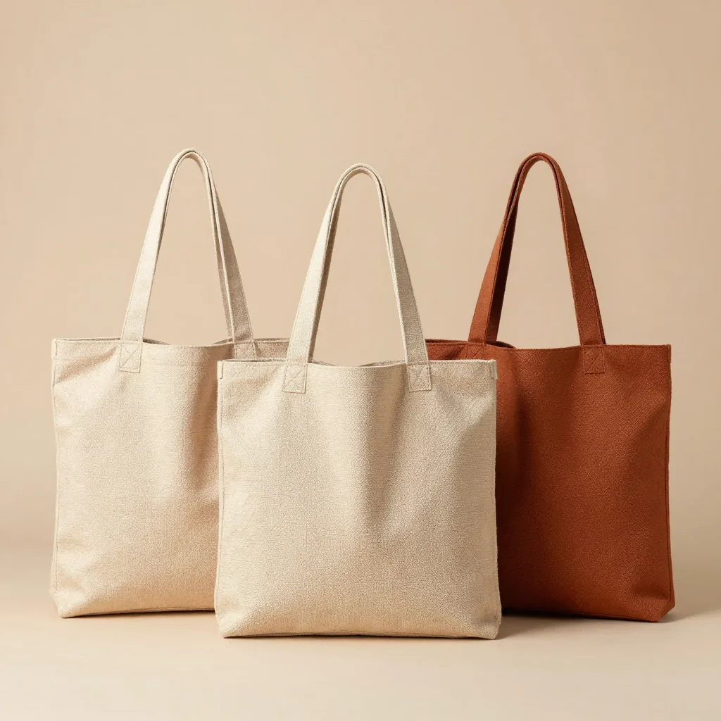 Three natural, sand and rust sisal Kiondo totes together